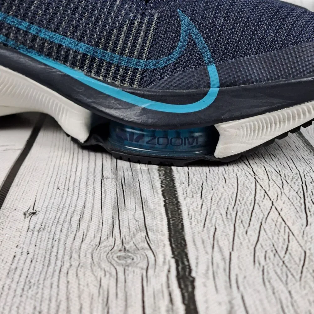 Nike Air Zoom Tempo Next% Flyknit Shoes Mens 13 Blue CI9923-401